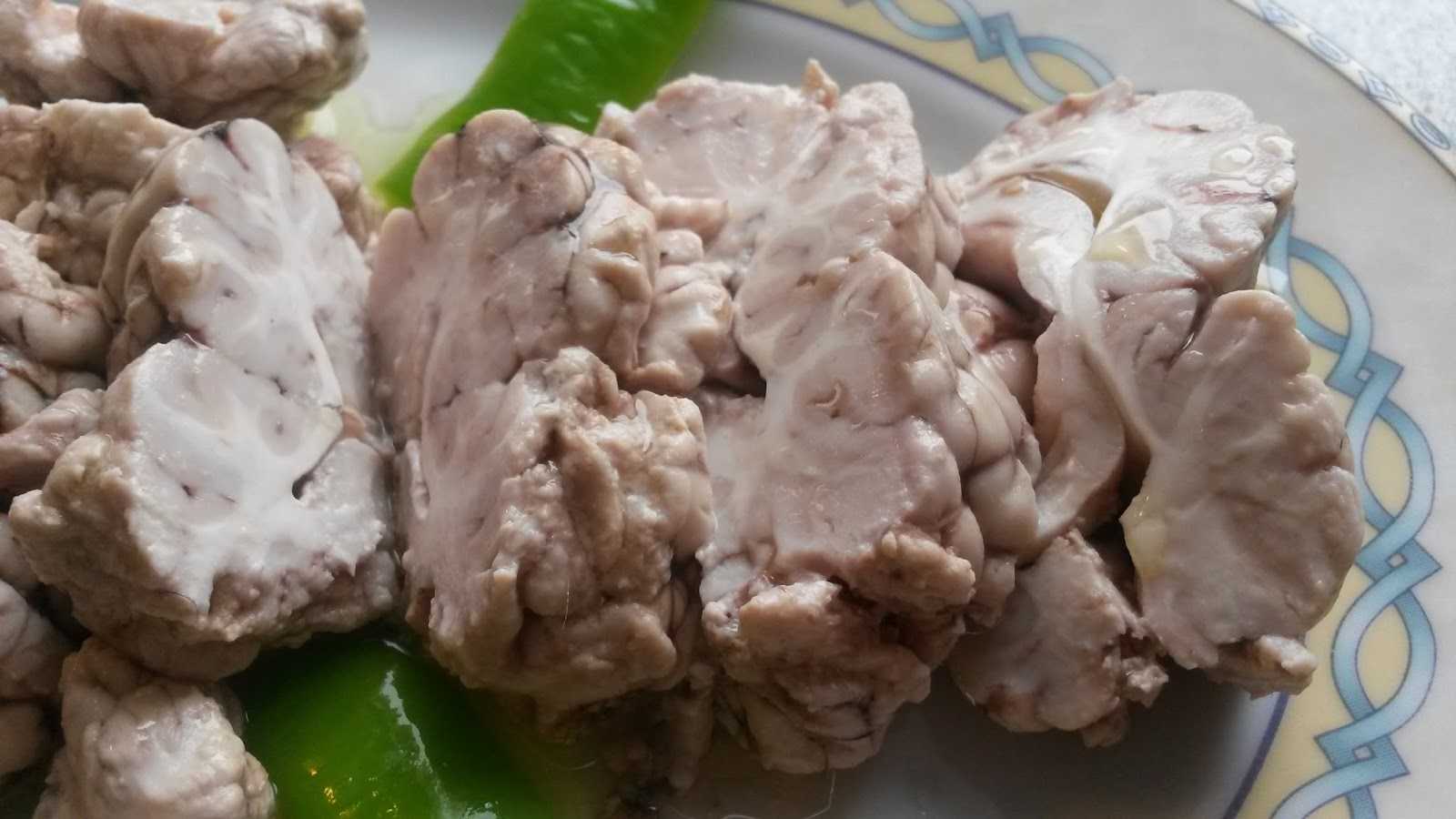 مغز گوساله (پخته)