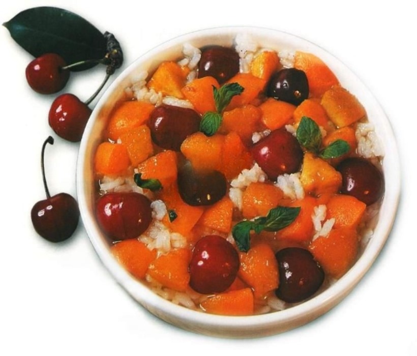 دسر برنج میوه ای